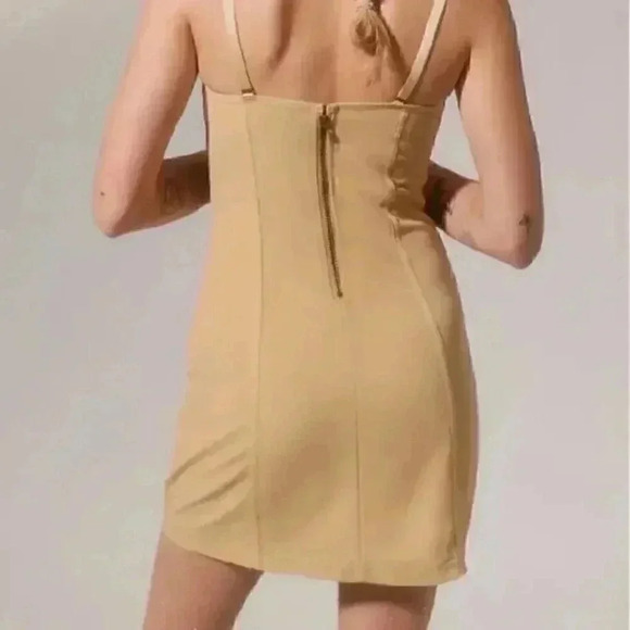 Urban Outfitters Corset Beige Mini‎ Dress Junior’s Sz M NWT - Picture 4 of 9